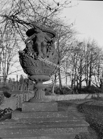 BRONZE ORNAMENT ON GATE NEAR MERCY CONVENT